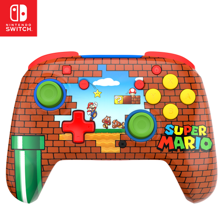 Turtle Beach Rematch Wireless – Mario Bricks Reveal – Switch – Front med Switch-logo