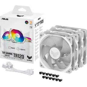 ASUS TUF GAMING TR120 ARGB – kabinetblæser – Hvid – 3-pak