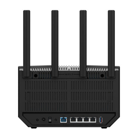 ASUS RT-BE92U – bagpanel med netværks- og USB-porte