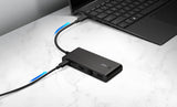 ASUS Dual 4K USB-C Dock DC201 – illustreret i brug (vinkel 3)