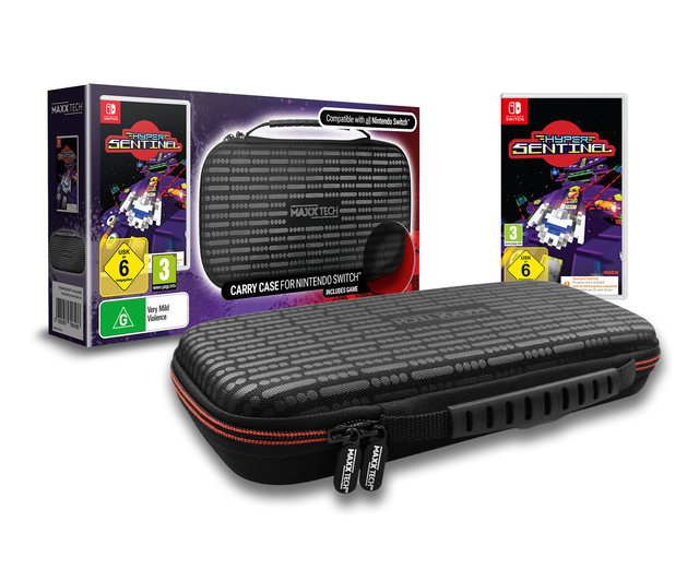 Premium Carry Case & Hyper Sentinel Bundle for Nintendo Switch & Switch 2 – emballage