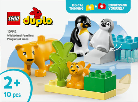 LEGO 10442 DUPLO Town wild animal families: penguins and lions