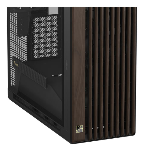 ASUS ProArt PA602 Wood Edition Modern Black - Tempered Glass Panel – nærbillede af produktets detaljer (vinkel 6)