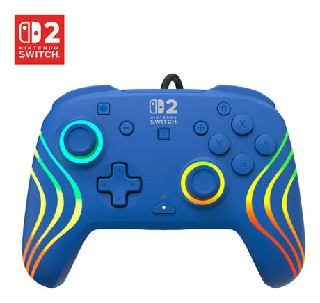 Turtle Beach Afterglow Wave Wired – Switch-controller, blå – Blå Switch-controller med lys