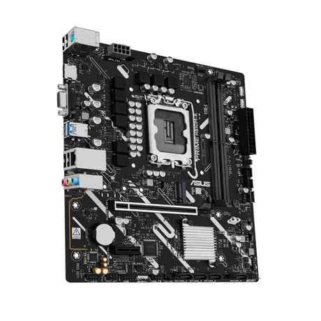 ASUS PRIME H810M-K bundkort – skrå vinkel med I/O-porte