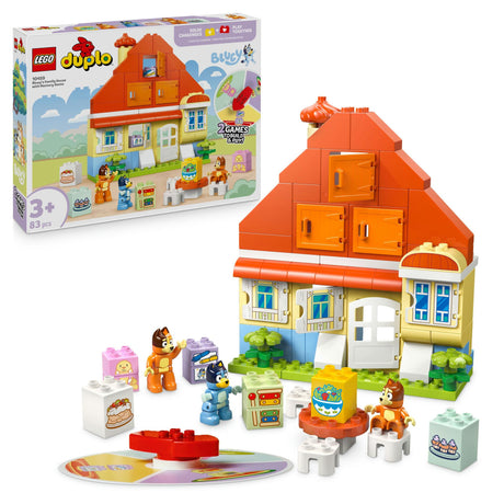 LEGO - DUPLO Bluey - Bluey's Family House with Memory Game (10459) LEGO