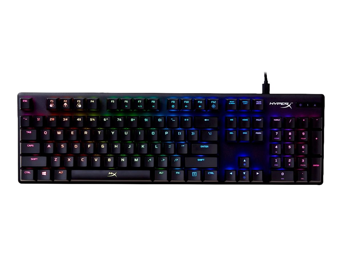 HyperX Alloy Origins Tastatur Mekanisk RGB/16,7 millioner farver Kabling USA Kingston Technology