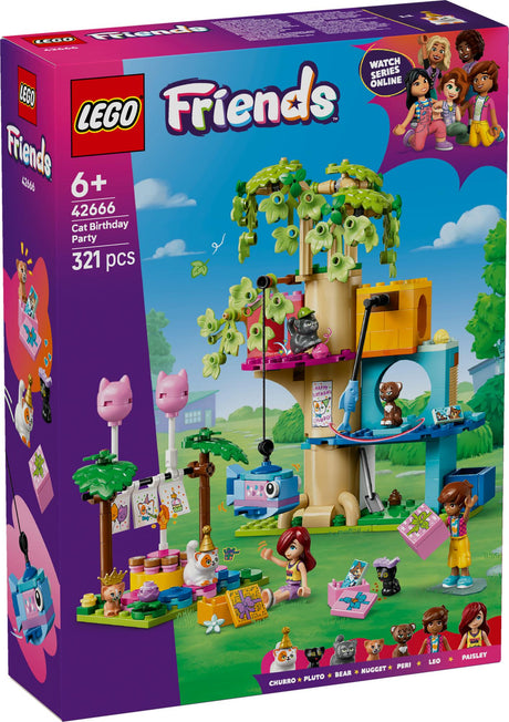 LEGO - LEGO Friends - Cat Birthday Party & Tree House (42666) LEGO