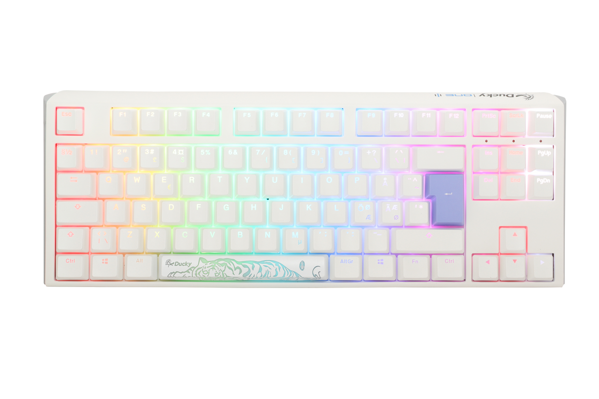 Ducky One 3 - Pure White Nordic - TKL - Cherry Brown