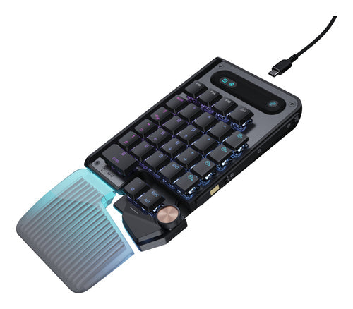 Turtle Beach Command KP7 – USB-gamingkeypad – Sort – keypad skråt ovenfra