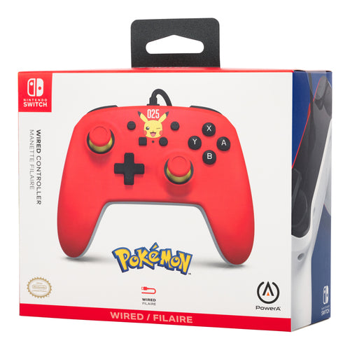 PowerA kablet controller – Laughing Pikachu – Nintendo Switch – emballagens forside