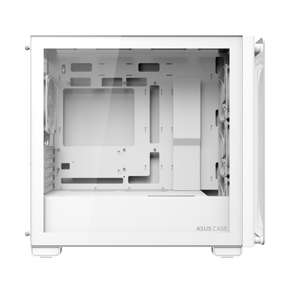 ASUS A23 PLUS Tempered Glass ARGB mATX Case - White ASUS