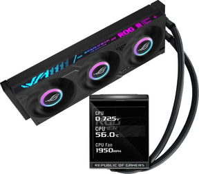 ASUS ROG Strix LC IV 360 ARGB LCD – produkt og tilbehør