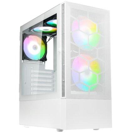 Kolink Observatory MX Mesh ARGB Midi Tower Case - White Pro Gamersware - Kolink