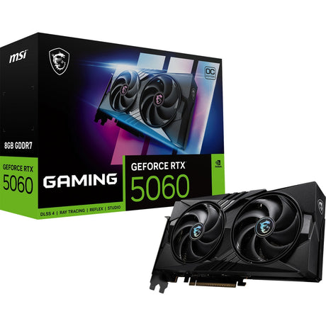 MSI GeForce RTX 5060 GAMING OC 8G – Sort
