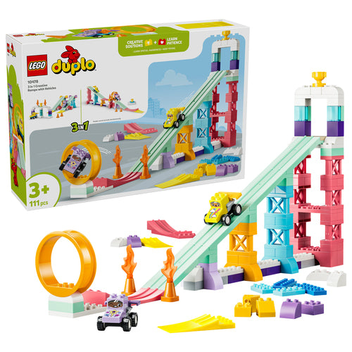 LEGO DUPLO 10478 – 3-i-1 kreative ramper med køretøjer – produktbillede 13