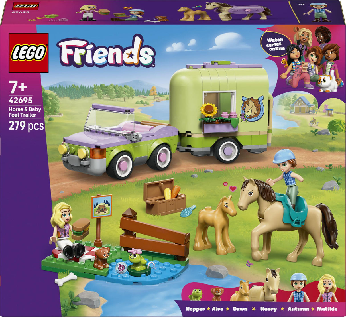 LEGO - LEGO Friends - Horse & Baby Foal Trailer (42695) LEGO