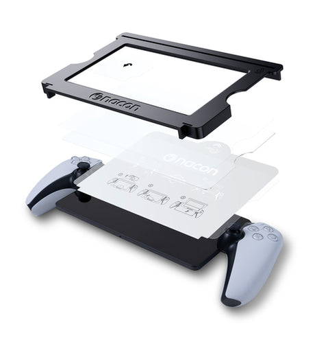 Nacon – skærmbeskytter til PlayStation Portal – produkt i brug, øvrigt udstyr er illustration