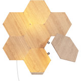 Nanoleaf - Elements - Wood Look Hexagons Starter Kit- 7 Panels Nanoleaf