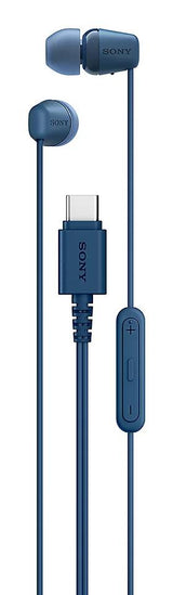 Sony IER-EX15C – øretelefoner med USB-C – blå – produktdetalje 2