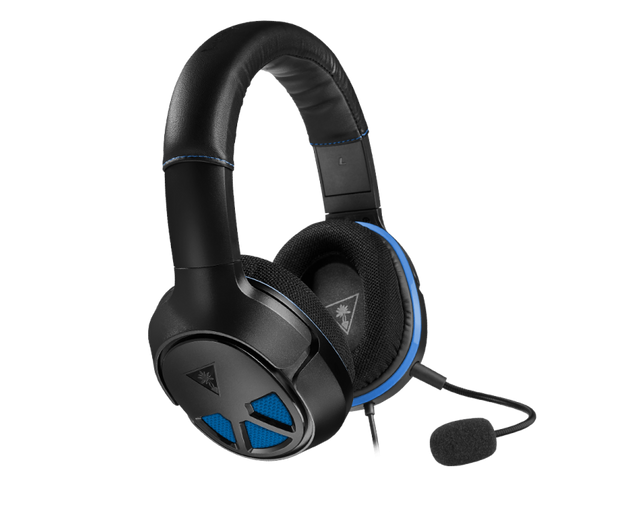 Turtle Beach Recon 150 – gamingheadset, sort/blå – Sort headset med blå detaljer