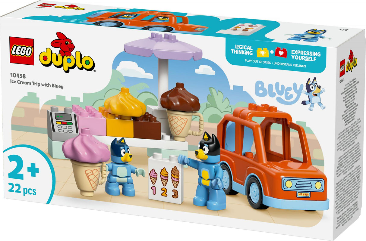LEGO - DUPLO Bluey - Ice Cream Trip with Bluey (10458) LEGO