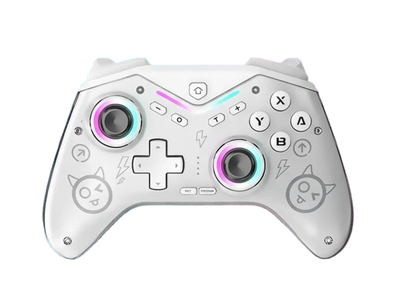 Deep Explorer Spark – hvid controller til Switch og Switch 2