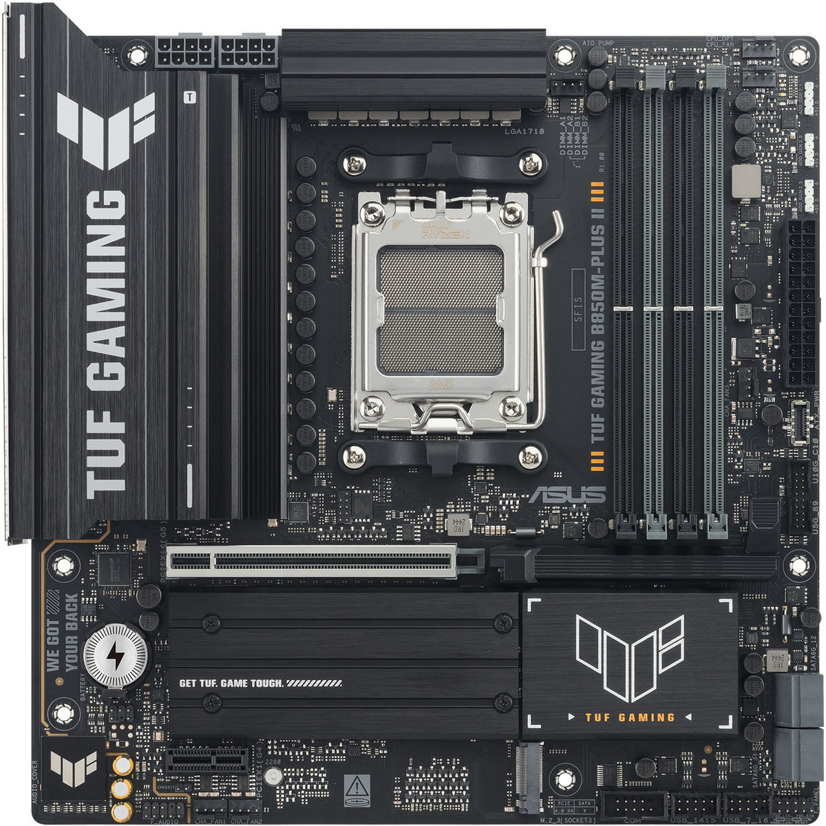 ASUS TUF GAMING B850M-PLUS II set forfra