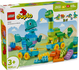 LEGO 10451 DUPLO Town Dinosaurs on Wheels 3-in-1 Set, Construction Toy LEGO