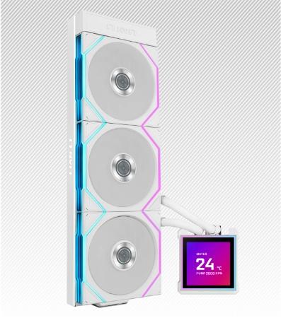 Lian Li Hydroshift II LCD-S, 360TL Wireless, White [controller included] Lian Li