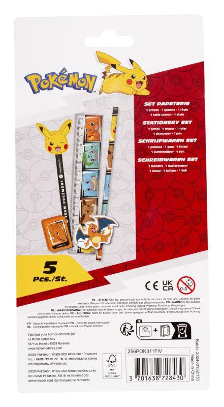 Pokémon - Stationery set 5 pieces Pokémon