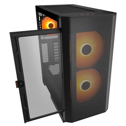 COUGAR Airface FLO, ARGB, sort kabinet – produktdetalje