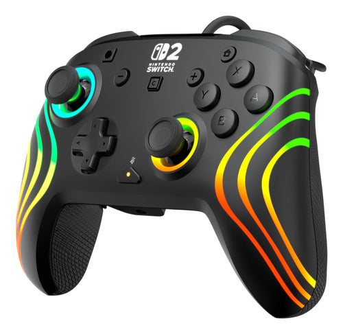 Turtle Beach Afterglow Wave Wired – Switch-controller, sort – Set skråt fra højre