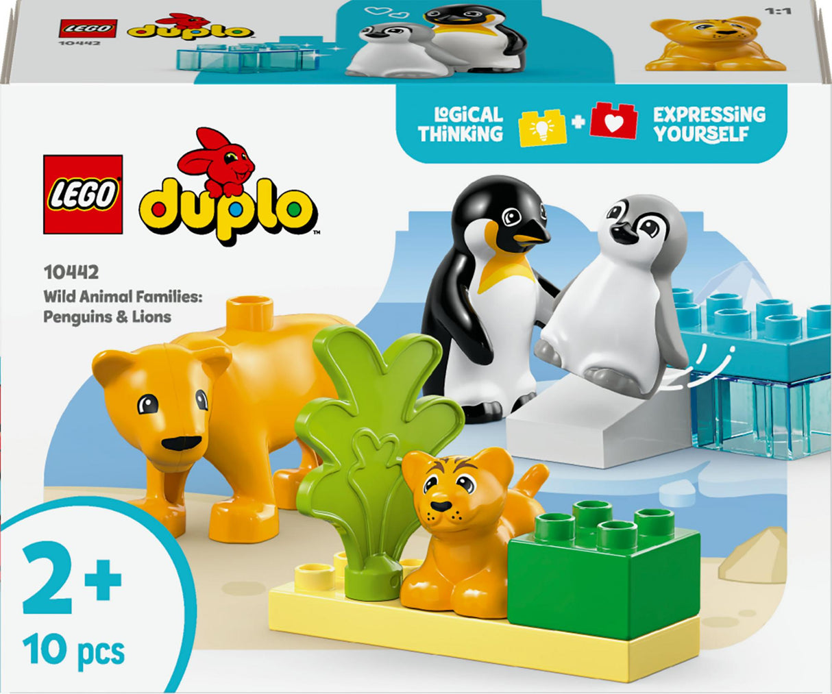 LEGO 10442 DUPLO Town wild animal families: penguins and lions LEGO