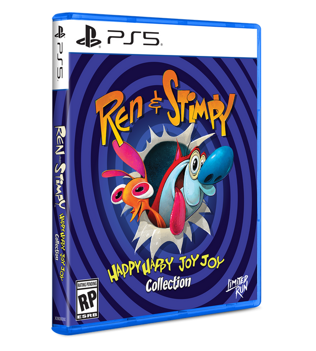 Ren & Stimpy Happy Happy Joy Joy Collection (Limited Run) (Import) – PlayStation 5 – spilomslag