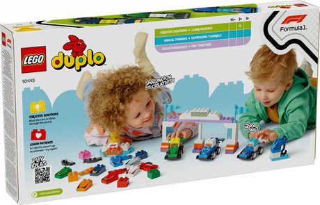 LEGO 10445 DUPLO F1 Team Racing Cars with Racers