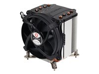 Inter-Tech Q-6 Processorkylare 1-pack Svart Silver 92 mm