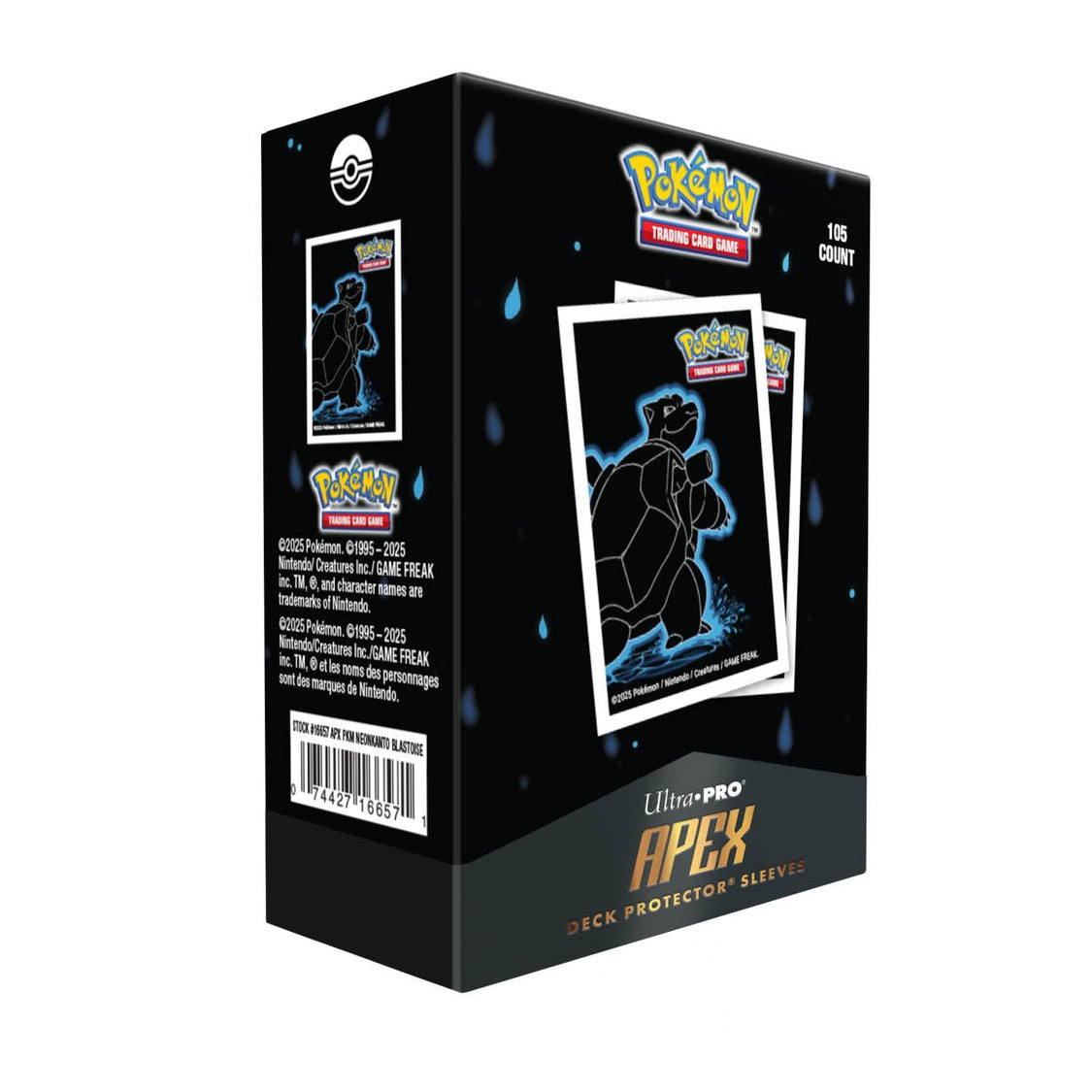 Pokémon - Neon Kanto: Apex Deck Protector - Blastoise