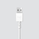 Logitech - H390 Wired Headset for PC/Laptop, Stereo Headphones with Noise Cancelling Microphone, USB-A WHITE Logitech