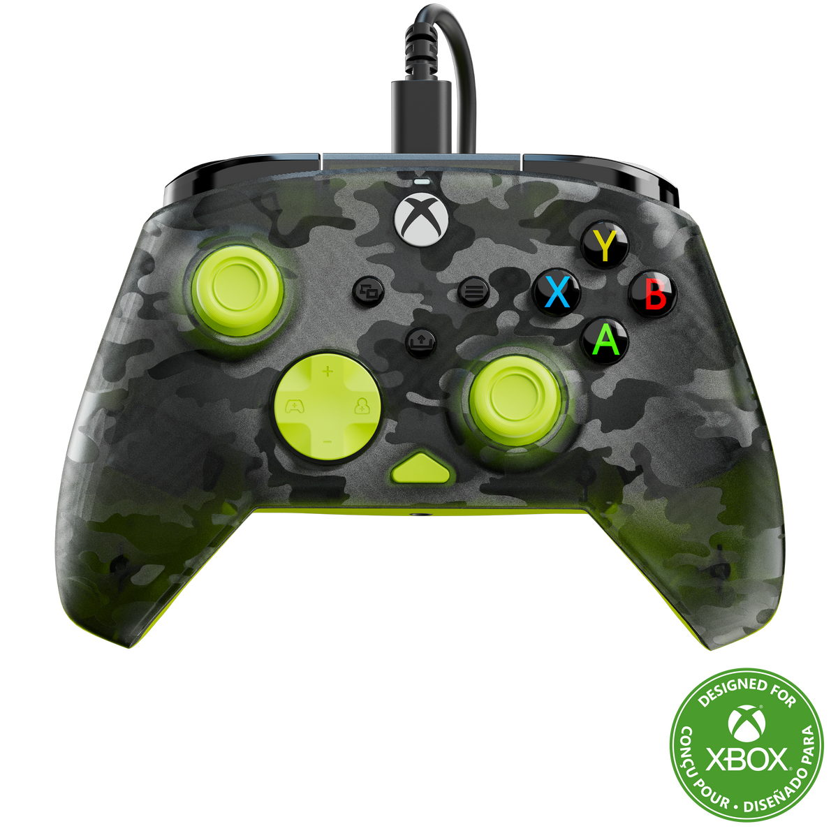 Turtle Beach Rematch Core Ghost Camo/Yellow – Xbox/PC – Ghost Camo/Yellow-controller med Xbox-logo