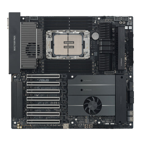 ASUS Pro WS W890E-SAGE SE – bundkort set ovenfra