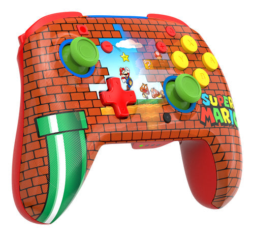 Turtle Beach Rematch Wireless – Mario Bricks Reveal – Switch – Set skråt fra højre