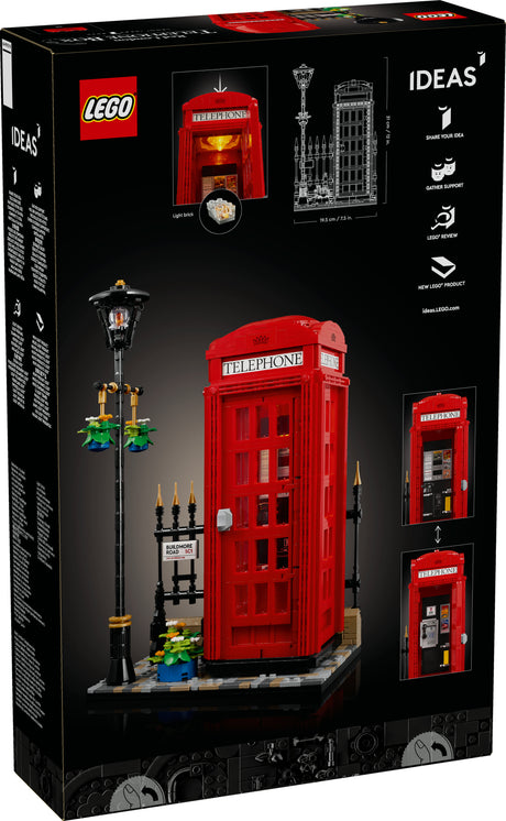 LEGO 21347 Ideas Red London Telephone Box, construction toy LEGO