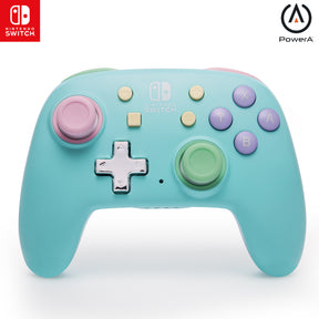 PowerA Nano Enhanced Wireless controller – Spring Dream – Nintendo Switch – forside med pastelknapper