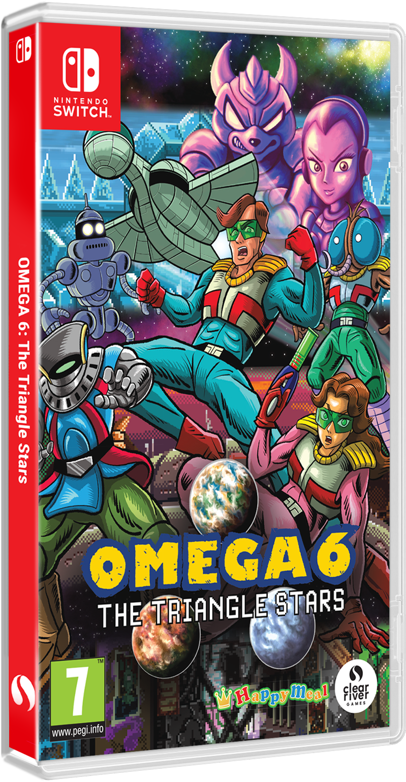 OMEGA 6 The Triangle Stars – Nintendo Switch – spilomslag