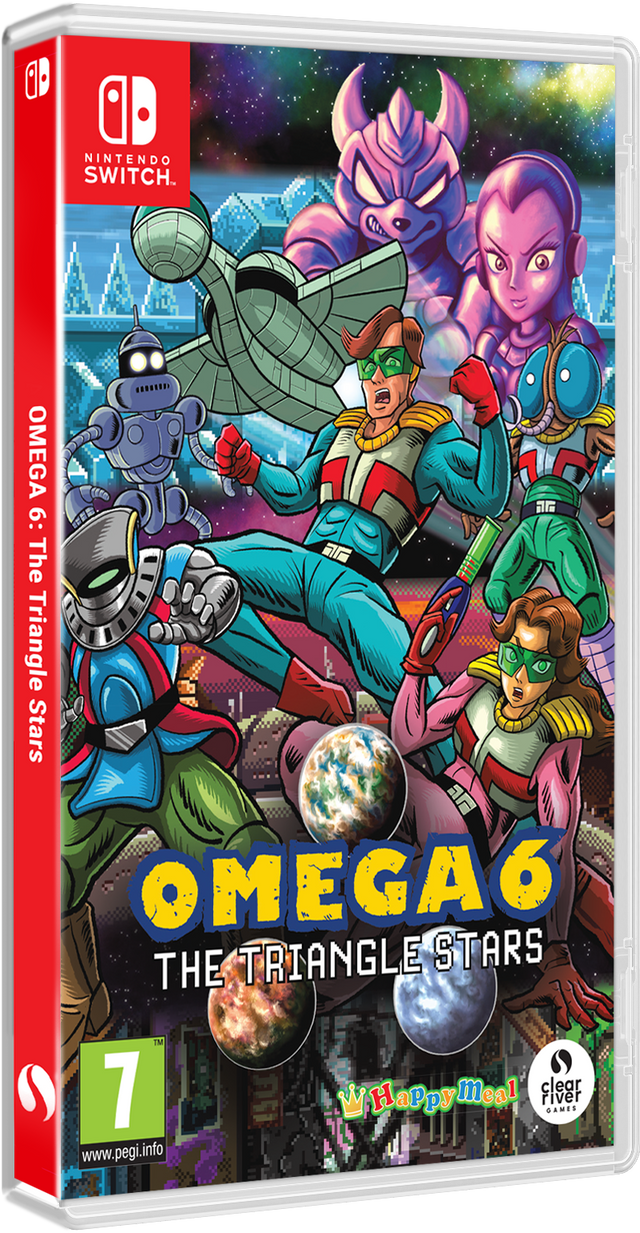 OMEGA 6 The Triangle Stars – Nintendo Switch – spilomslag