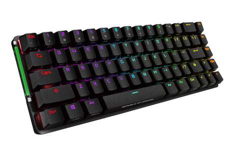 ASUS ROG Falchion – set skråt forfra; layout på billedet er illustrativt