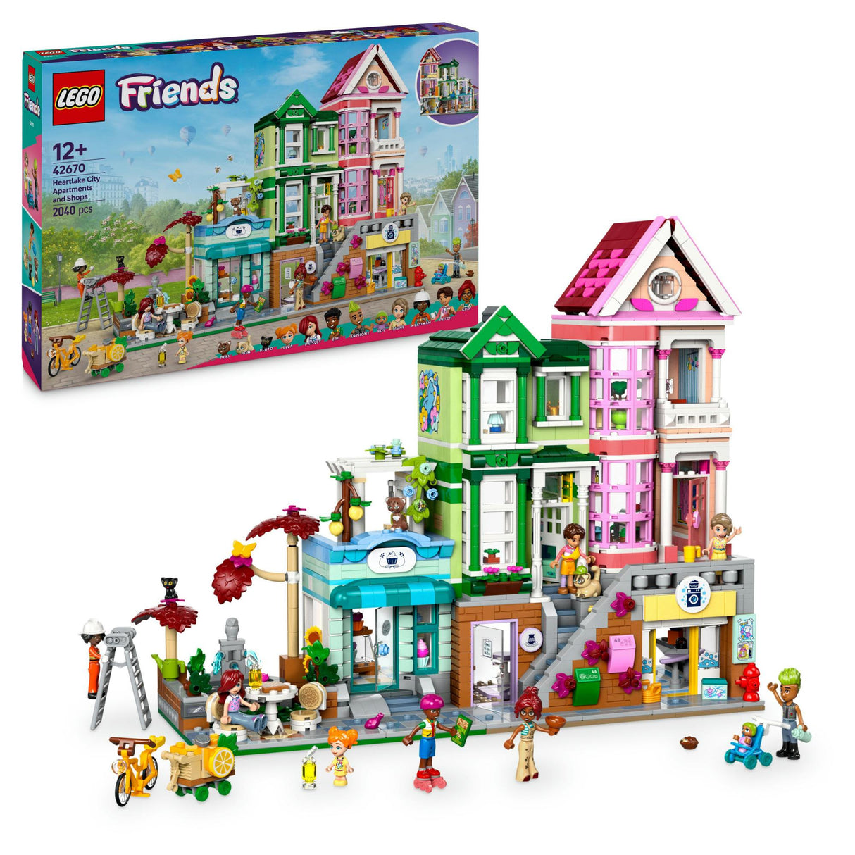 LEGO 42670 Friends Heartlake City Residential and Shopping Street LEGO