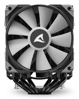 Sharkoon A60 RGB CPU-køler – sort, dual-tower, 159 mm