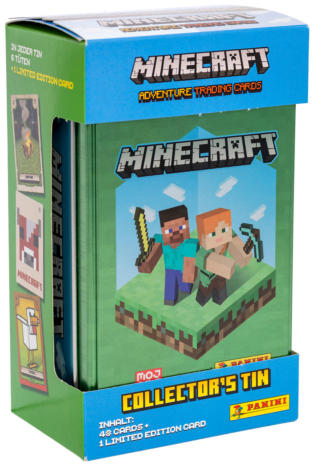 Minecraft-samlarkort – plåtask med 6 förpackningar